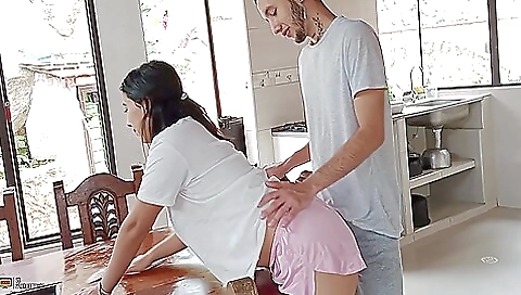 Stepmom With A Big Ass Gets Her Pussy Fucked By Her Perverted Stepson Creampie - Porn In Spanish - Teaser Video