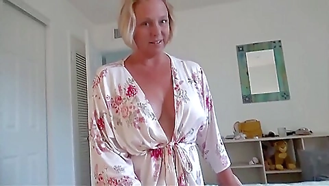 Stepmother Massages Stepson