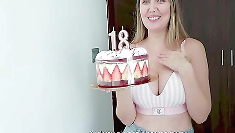 Hot Stepmother Gave Anal Sex To Her Stepson For His 18th Birthday