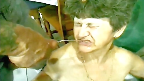 Hungarian Granny - Vintage Pissing Fetish With Old Mature Slut