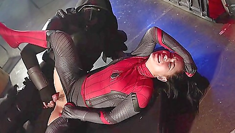 Spidergirl Is Dominated By Monster (1080)