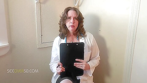 A Sexy Mature Milf Doctor Examines A Young Man And His Curved Cock And Gives Him An Anatomy Lesson Hell Never Forget