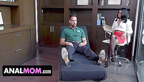 Busty Psychologist Veronica Avluv Gets All Of Her Holes Stretched And Filled By Huge Cock