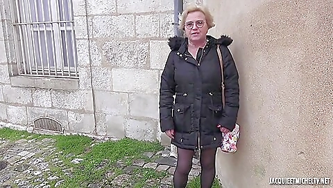 French Old Slut Finally Gets Fucked By Two Young Hungs