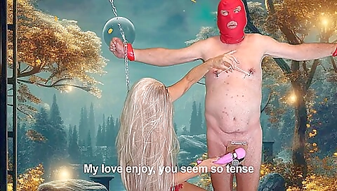 Even With His Balls Crushed My Sissy Manages To Cum