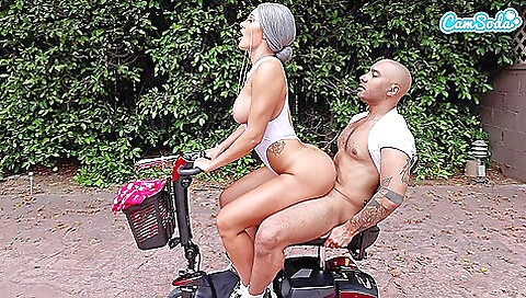 Fit Milf Granny Fucked On Public Beach Sidewalk Sex